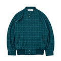 Men’s Textured Checkered Bomber Jacket
